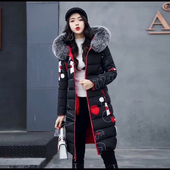 LAST ONE Double Sided Puffer Long Coat - Picture 2 of 3